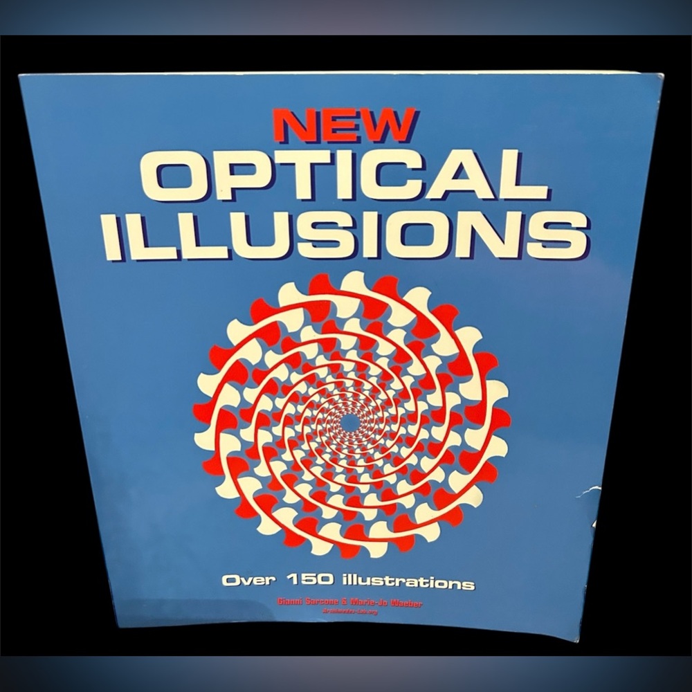New Optical Illusion Paperback Book 150 plus illusion some wear